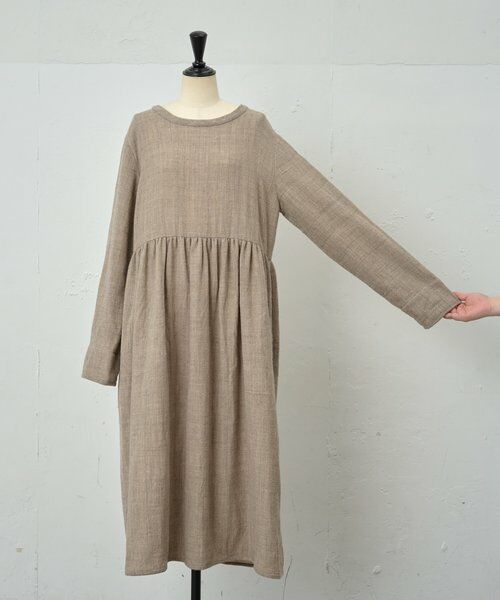 BEARDSLEY / ビアズリー ロング・マキシ丈ワンピース | 《KHADI&CO》ウールワンピース | 詳細1