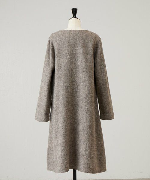 BEARDSLEY / ビアズリー ロング・マキシ丈ワンピース | 《KHADI&CO》ハーフジップワンピース | 詳細3