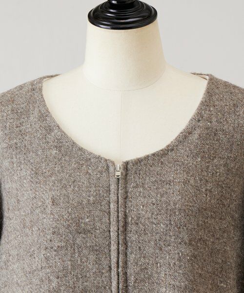 BEARDSLEY / ビアズリー ロング・マキシ丈ワンピース | 《KHADI&CO》ハーフジップワンピース | 詳細4