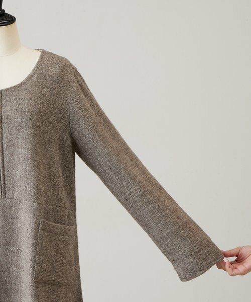 BEARDSLEY / ビアズリー ロング・マキシ丈ワンピース | 《KHADI&CO》ハーフジップワンピース | 詳細5