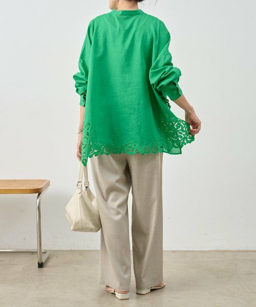 BEARDSLEY / ビアズリー シャツ・ブラウス | 《4/14(火)12:00予約開始》裾カットワークシャツ | 詳細10