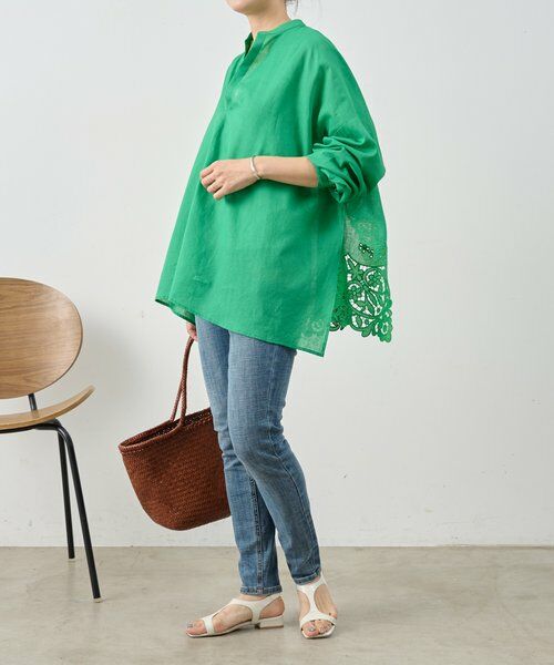 BEARDSLEY / ビアズリー シャツ・ブラウス | 《4/14(火)12:00予約開始》裾カットワークシャツ | 詳細6