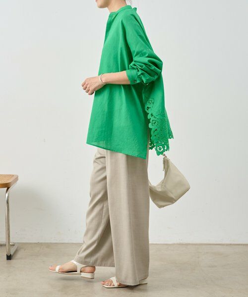 BEARDSLEY / ビアズリー シャツ・ブラウス | 《4/14(火)12:00予約開始》裾カットワークシャツ | 詳細9