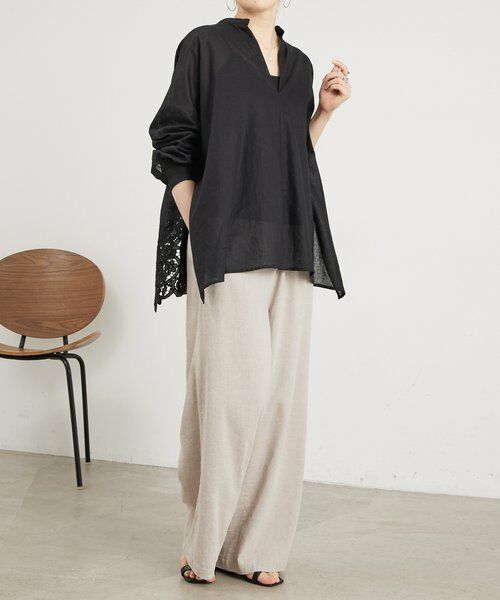 BEARDSLEY / ビアズリー シャツ・ブラウス | 《4/14(火)12:00予約開始》裾カットワークシャツ | 詳細24