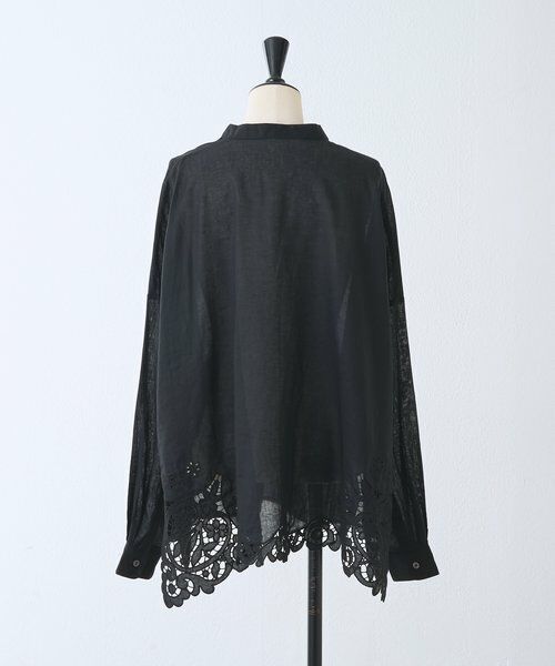 BEARDSLEY / ビアズリー シャツ・ブラウス | 《4/14(火)12:00予約開始》裾カットワークシャツ | 詳細27