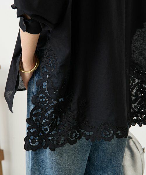 BEARDSLEY / ビアズリー シャツ・ブラウス | 《4/14(火)12:00予約開始》裾カットワークシャツ | 詳細16