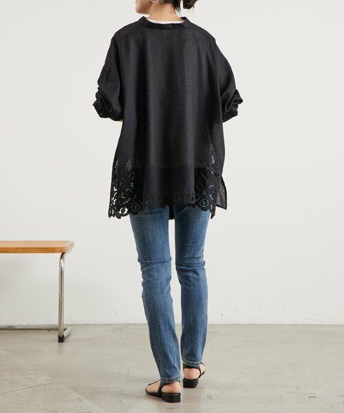 BEARDSLEY / ビアズリー シャツ・ブラウス | 《4/14(火)12:00予約開始》裾カットワークシャツ | 詳細19