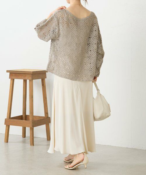 BEARDSLEY / ビアズリー ニット・セーター | リネンレース編みニット | 詳細12