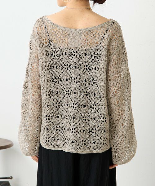 BEARDSLEY / ビアズリー ニット・セーター | リネンレース編みニット | 詳細4