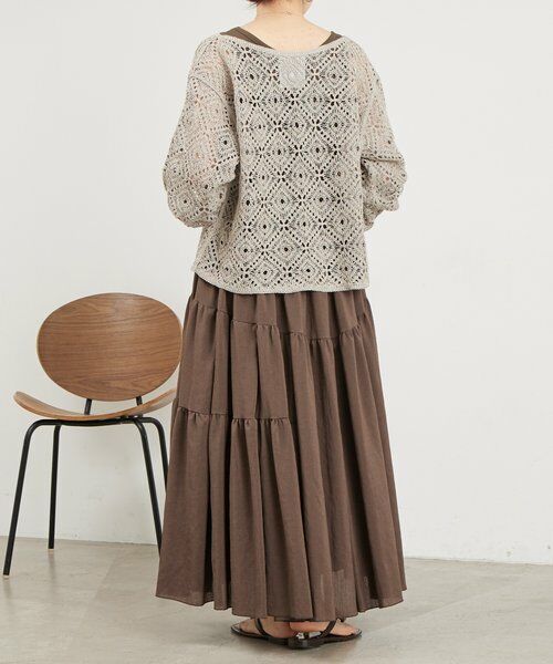 BEARDSLEY / ビアズリー ニット・セーター | リネンレース編みニット | 詳細7