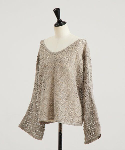 BEARDSLEY / ビアズリー ニット・セーター | リネンレース編みニット | 詳細27