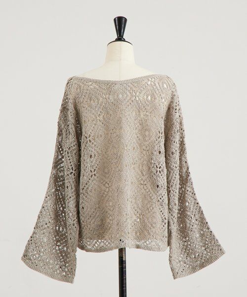 BEARDSLEY / ビアズリー ニット・セーター | リネンレース編みニット | 詳細29