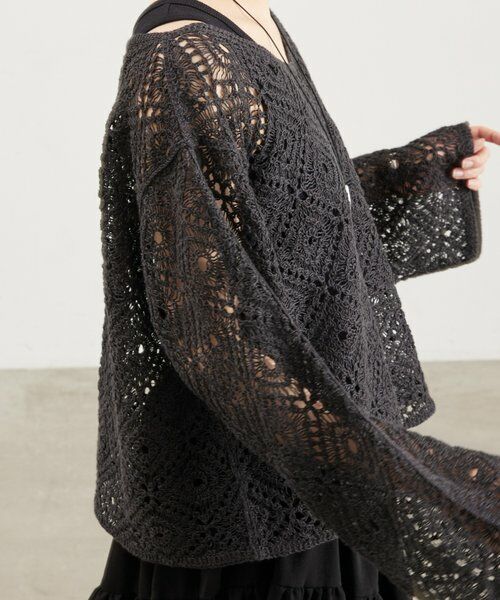 BEARDSLEY / ビアズリー ニット・セーター | リネンレース編みニット | 詳細19