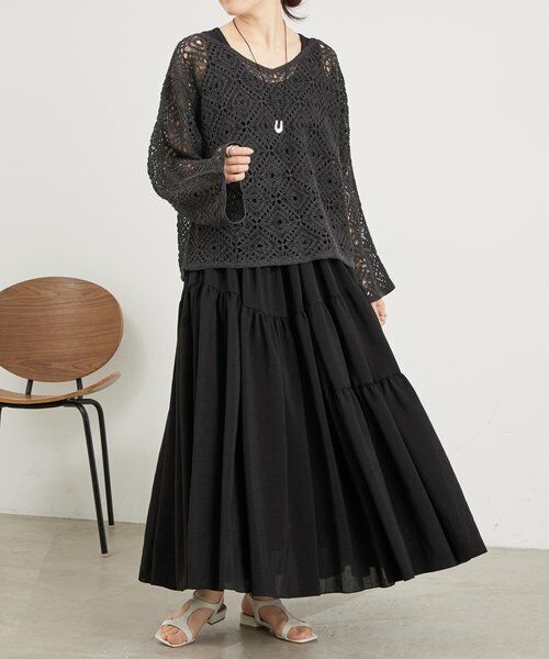 BEARDSLEY / ビアズリー ニット・セーター | リネンレース編みニット | 詳細20