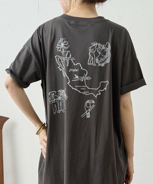 BEARDSLEY / ビアズリー カットソー | 《4/29(水)12:00予約開始予定》HolaチュニックTシャツ | 詳細1