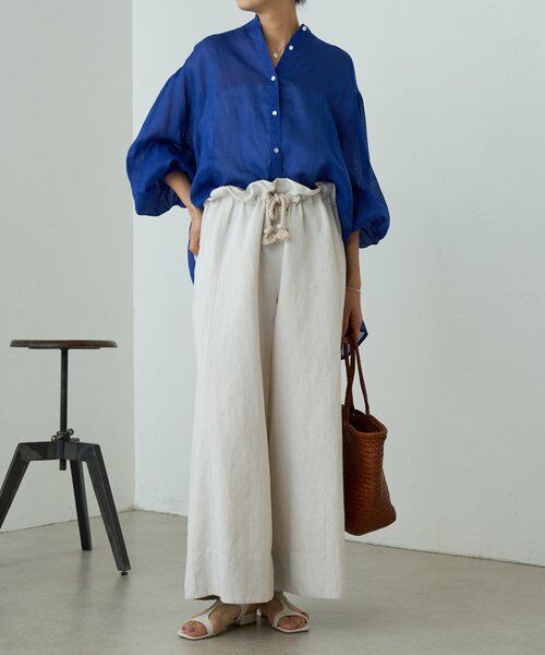 BEARDSLEY / ビアズリー その他パンツ | リネンデニムバギーパンツ | 詳細6