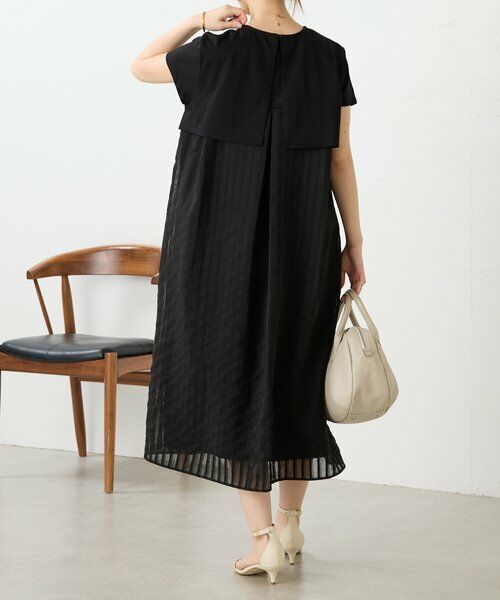 BEARDSLEY / ビアズリー ロング・マキシ丈ワンピース | ウシロシアーストライプワンピ | 詳細9