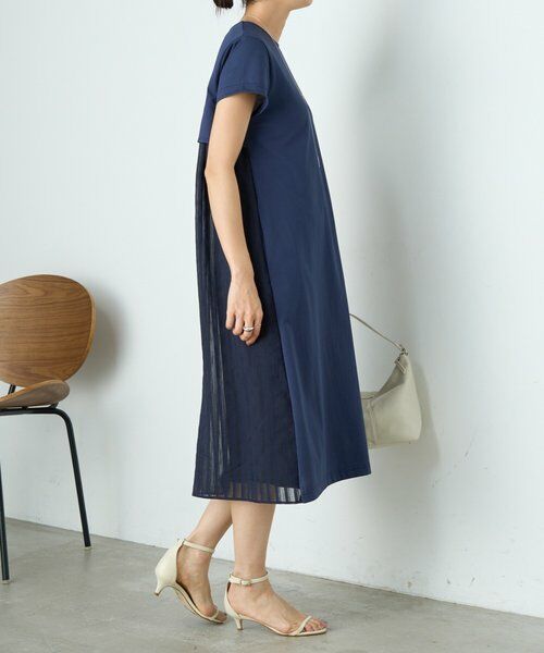 BEARDSLEY / ビアズリー ロング・マキシ丈ワンピース | ウシロシアーストライプワンピ | 詳細12