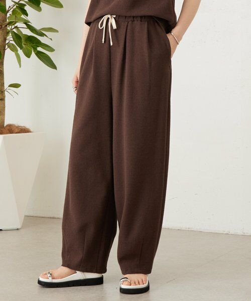 BEARDSLEY / ビアズリー その他パンツ | ラッセルリングカットイージーパンツ（ブラウン）