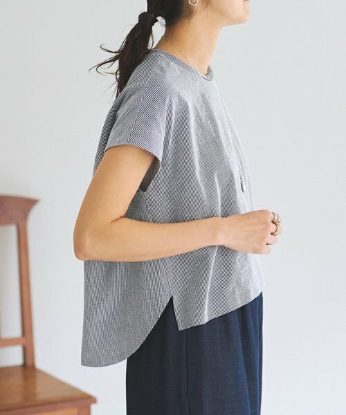 BEARDSLEY / ビアズリー シャツ・ブラウス | サッカーフレンチブラウス | 詳細2