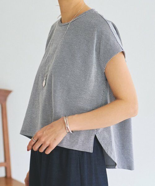 BEARDSLEY / ビアズリー シャツ・ブラウス | サッカーフレンチブラウス（ミッドナイトブルー）