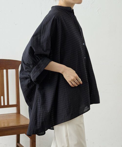 BEARDSLEY / ビアズリー シャツ・ブラウス | 《4/29(水)12:00予約開始予定》コットンシアーストライプシャツ | 詳細4