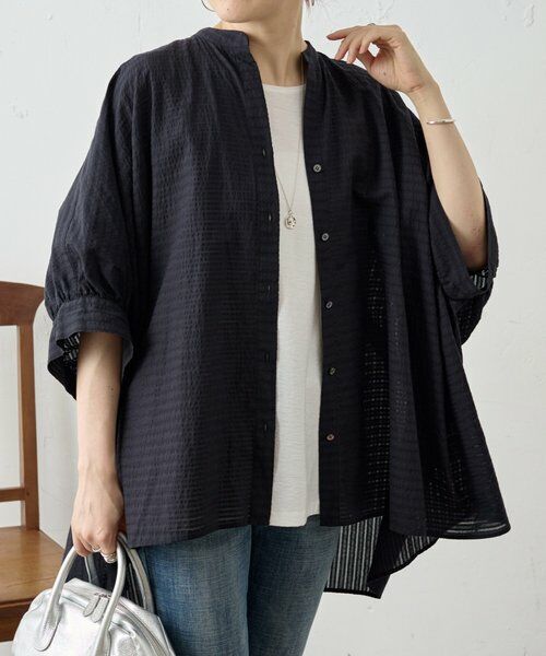 BEARDSLEY / ビアズリー シャツ・ブラウス | 《4/29(水)12:00予約開始予定》コットンシアーストライプシャツ | 詳細8