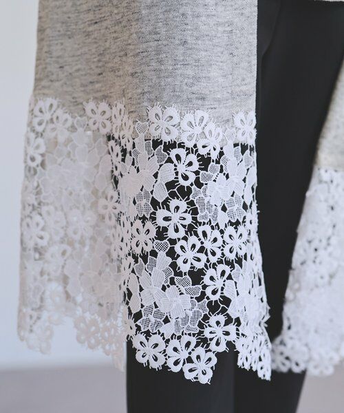 BEARDSLEY / ビアズリー カーディガン・ボレロ | 裾レースリネンカーデ | 詳細14