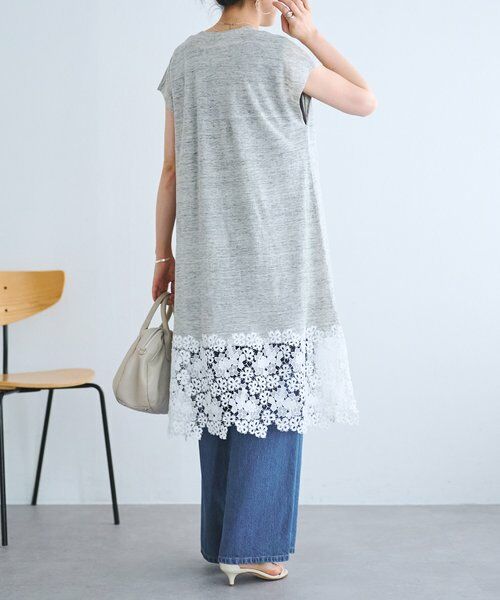 BEARDSLEY / ビアズリー カーディガン・ボレロ | 裾レースリネンカーデ | 詳細4