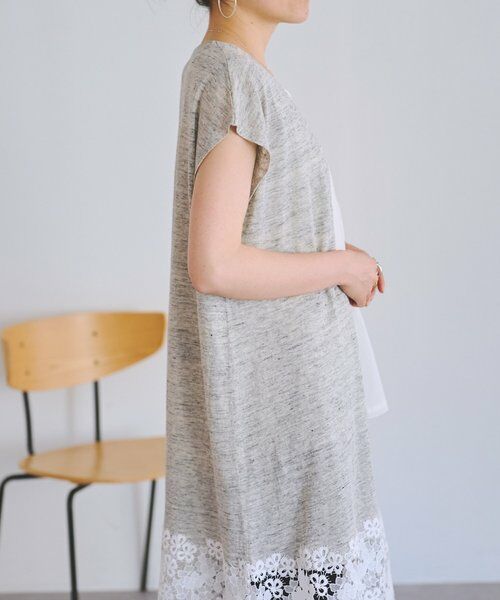 BEARDSLEY / ビアズリー カーディガン・ボレロ | 裾レースリネンカーデ | 詳細6