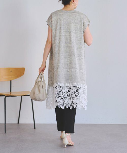 BEARDSLEY / ビアズリー カーディガン・ボレロ | 裾レースリネンカーデ | 詳細8