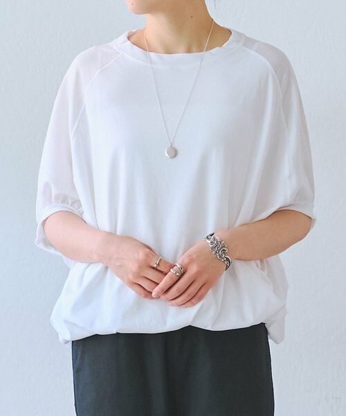 BEARDSLEY / ビアズリー Tシャツ | 《5/2(土)12:00予約開始》強撚ギャザーTee | 詳細1