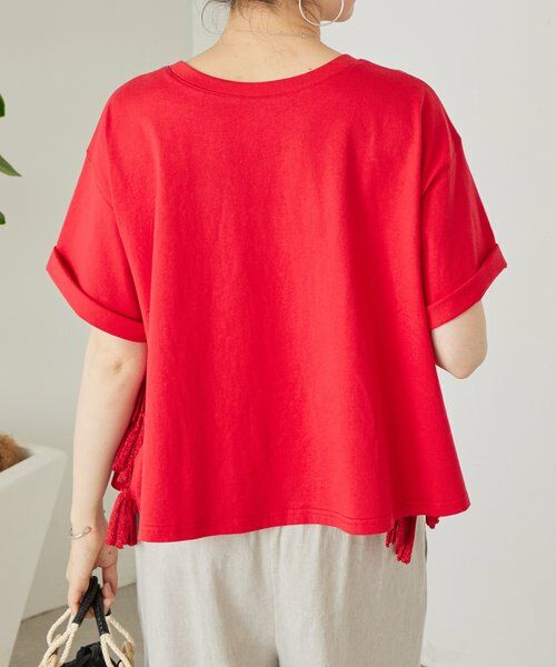BEARDSLEY / ビアズリー カットソー | サイドフリンジニットTee | 詳細4