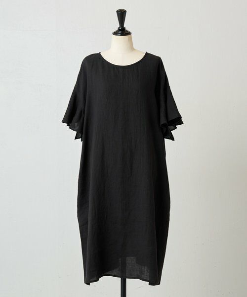 BEARDSLEY / ビアズリー ロング・マキシ丈ワンピース | 《4/29(水)12:00予約開始予定》リネンワンピース（ブラック）