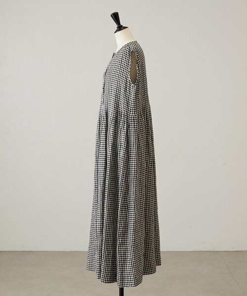 BEARDSLEY / ビアズリー ロング・マキシ丈ワンピース | 《5/2(土)12:00予約開始》リネンギンガムタックワンピ | 詳細12