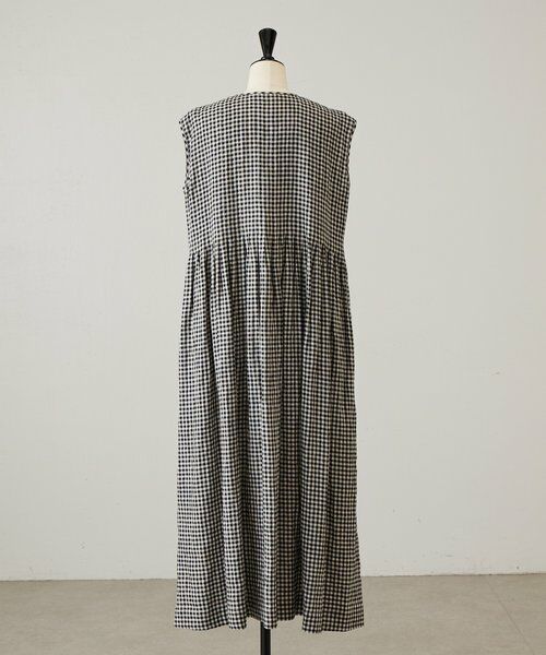 BEARDSLEY / ビアズリー ロング・マキシ丈ワンピース | 《5/2(土)12:00予約開始》リネンギンガムタックワンピ | 詳細13