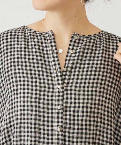 BEARDSLEY / ビアズリー ロング・マキシ丈ワンピース | 《5/2(土)12:00予約開始》リネンギンガムタックワンピ | 詳細8