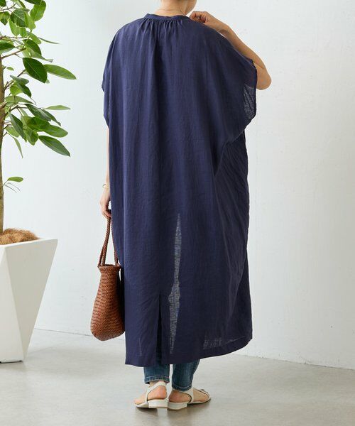 BEARDSLEY / ビアズリー ロング・マキシ丈ワンピース | 《4/29(水)12:00予約開始予定》リネンコクーンワンピ | 詳細10