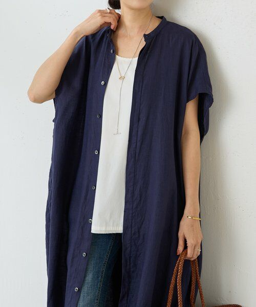 BEARDSLEY / ビアズリー ロング・マキシ丈ワンピース | 《4/29(水)12:00予約開始予定》リネンコクーンワンピ | 詳細12