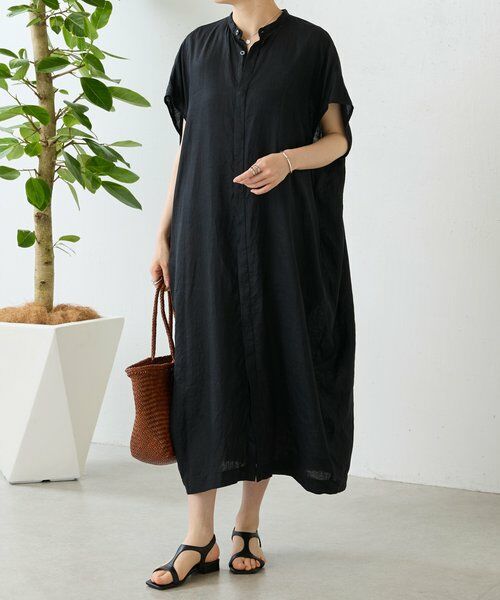 BEARDSLEY / ビアズリー ロング・マキシ丈ワンピース | 《4/29(水)12:00予約開始予定》リネンコクーンワンピ | 詳細16
