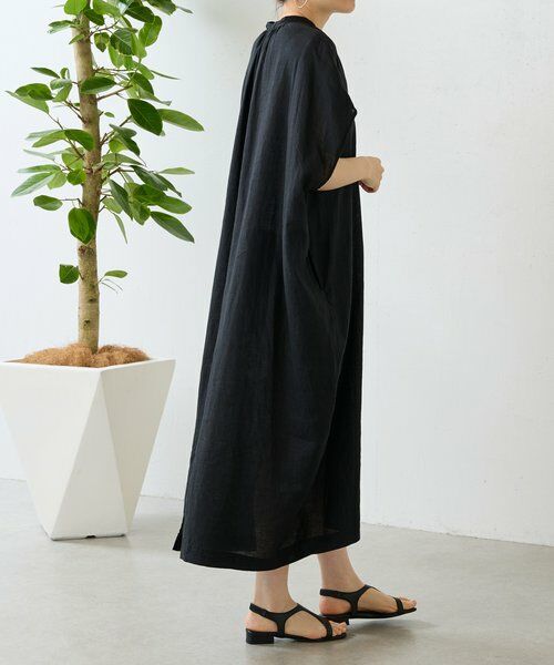 BEARDSLEY / ビアズリー ロング・マキシ丈ワンピース | 《4/29(水)12:00予約開始予定》リネンコクーンワンピ | 詳細17