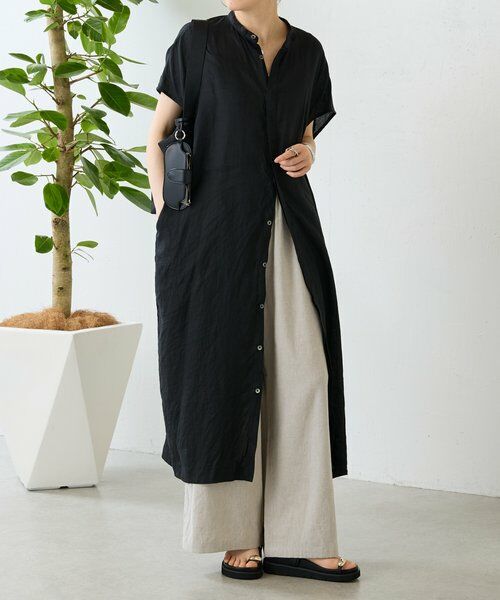 BEARDSLEY / ビアズリー ロング・マキシ丈ワンピース | 《4/29(水)12:00予約開始予定》リネンコクーンワンピ | 詳細19