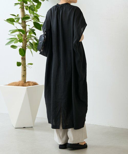 BEARDSLEY / ビアズリー ロング・マキシ丈ワンピース | 《4/29(水)12:00予約開始予定》リネンコクーンワンピ | 詳細21