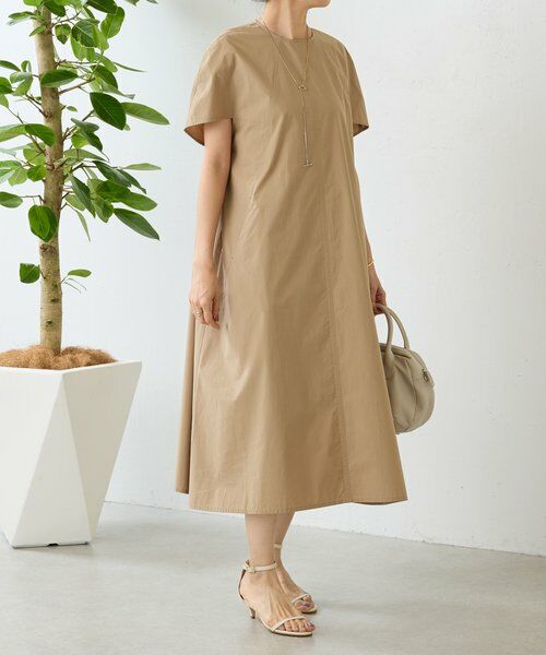 BEARDSLEY / ビアズリー ロング・マキシ丈ワンピース | 《4/29(水)12:00予約開始予定》キャップスリーブコットンワンピ | 詳細4