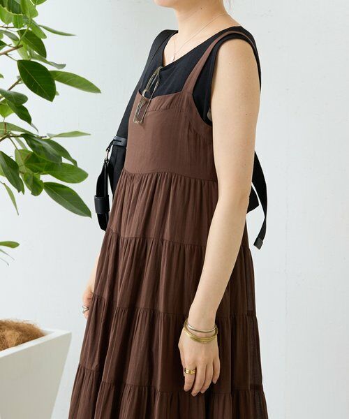 BEARDSLEY / ビアズリー ロング・マキシ丈ワンピース | 《4/29(水)12:00予約開始予定》ギャザーティアードキャミワンピ | 詳細6