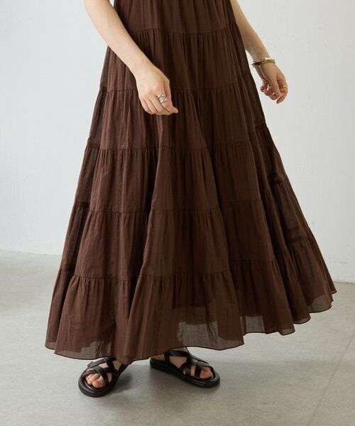 BEARDSLEY / ビアズリー ロング・マキシ丈ワンピース | 《4/29(水)12:00予約開始予定》ギャザーティアードキャミワンピ | 詳細7