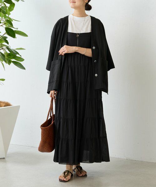 BEARDSLEY / ビアズリー ロング・マキシ丈ワンピース | 《4/29(水)12:00予約開始予定》ギャザーティアードキャミワンピ | 詳細19