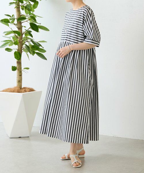 BEARDSLEY / ビアズリー ロング・マキシ丈ワンピース | 《4/29(水)12:00予約開始予定》ワイドストライプ2WAYワンピ | 詳細1