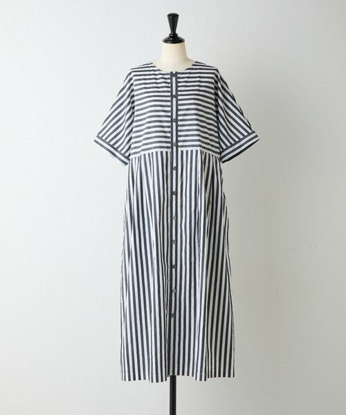 BEARDSLEY / ビアズリー ロング・マキシ丈ワンピース | 《4/29(水)12:00予約開始予定》ワイドストライプ2WAYワンピ | 詳細18