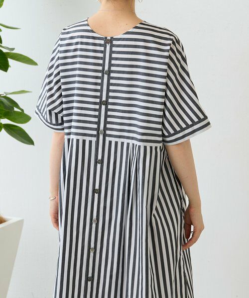 BEARDSLEY / ビアズリー ロング・マキシ丈ワンピース | 《4/29(水)12:00予約開始予定》ワイドストライプ2WAYワンピ | 詳細5